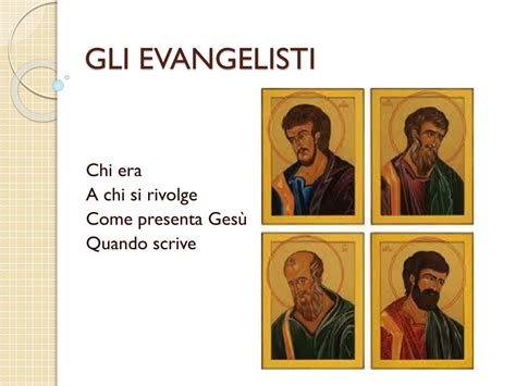 oeige|chi sono gli evangelisti.